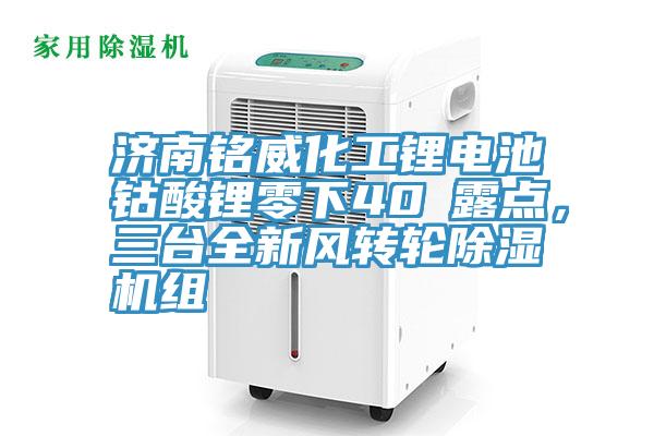 濟(jì)南銘威化工鋰電池鈷酸鋰零下40℃露點(diǎn)，三臺(tái)全新風(fēng)轉(zhuǎn)輪除濕機(jī)組